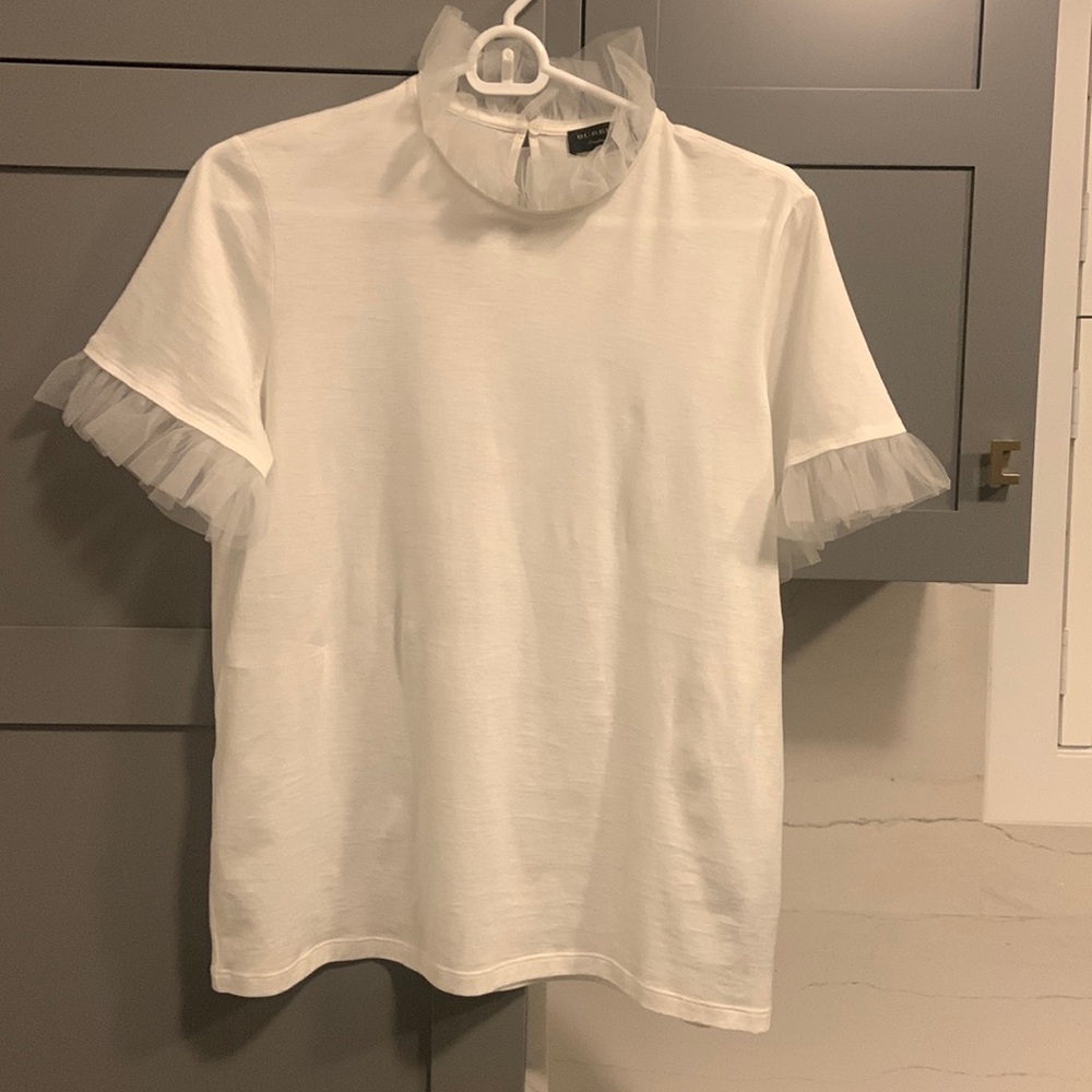 Burberry tulle ruffled T-shirt